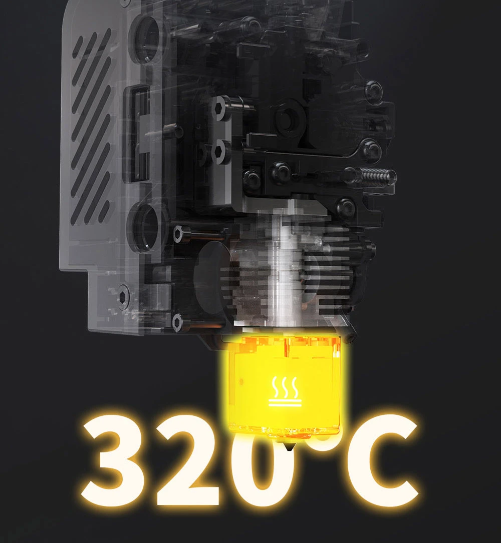Imprimante 3D ANYCUBIC KOBRA S1 COMBO, impression 8 couleurs éclatantes, vitesse ultra-rapide de 600 mm/s, mise à niveau automatique, tête d'impression 320 °C, ultra-silencieuse 44 dB, construction CoreXY, 250 x 250 x 250 mm