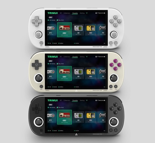 TRIMUI Smart Pro Handheld Game Console 64GB TF Card Black