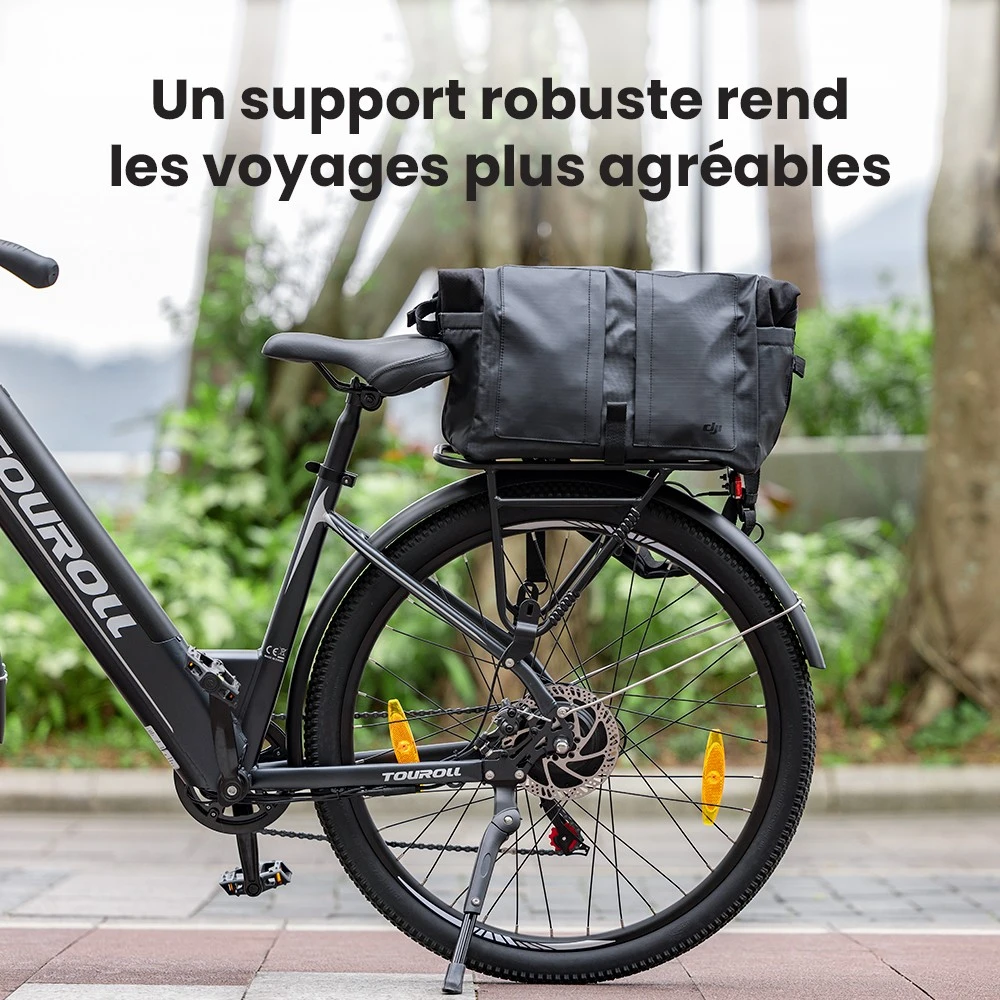 Touroll J1 ST Vélo de randonnée, 27,5 pouces, avec moteur 250 W, batterie 36 V 15,6 Ah, autonomie maximale de 100 km, écran LCD 1,8