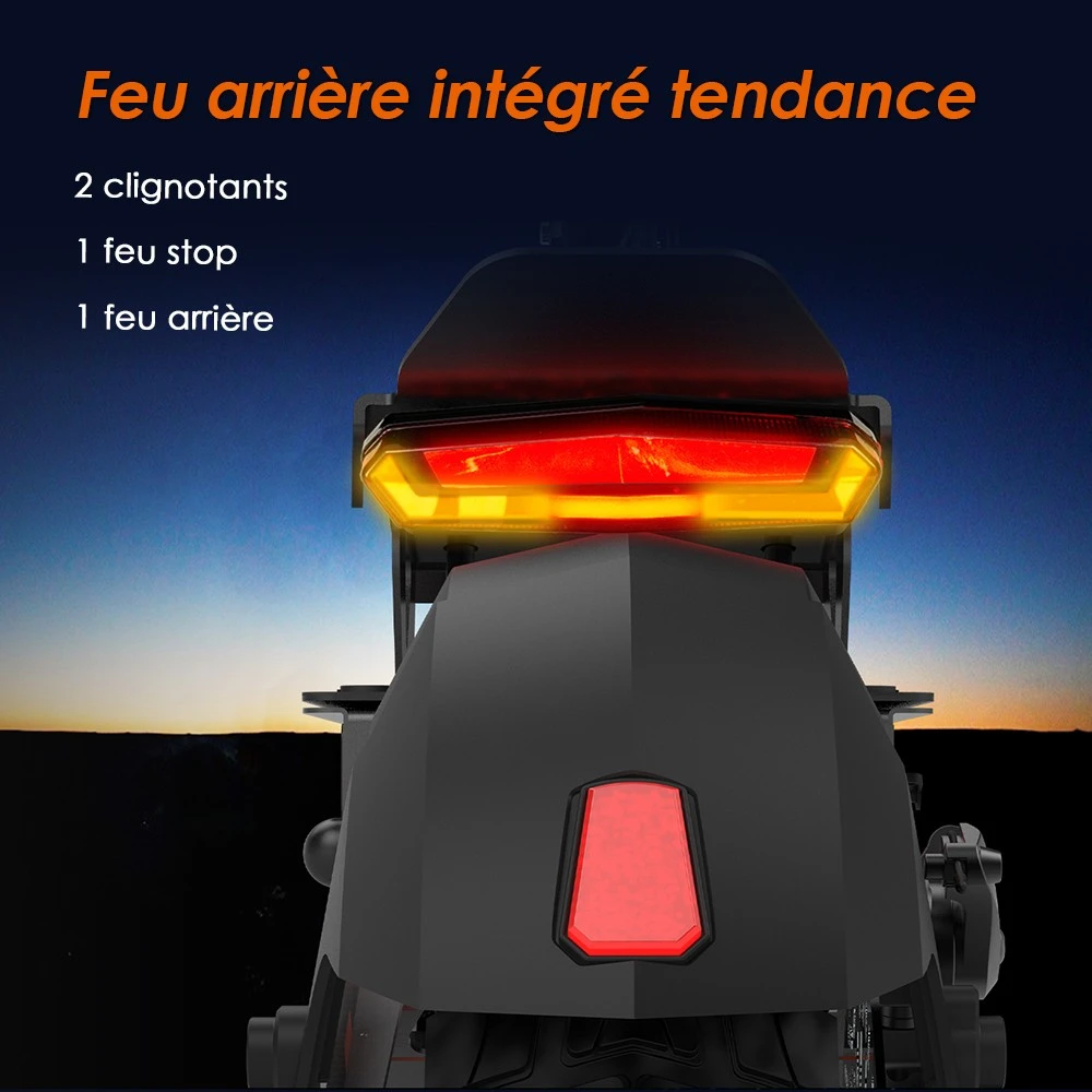 Kukirin G2 Mise à jour 2025 Trottinette électrique pliable , Moteur 800 W, Batterie 48 V 15 Ah, Pneu 10 pouces, Vitesse maximale 45 km/h, Autonomie 55 km, Écran tactile, Frein à disque, Système 7 lumières - Noir