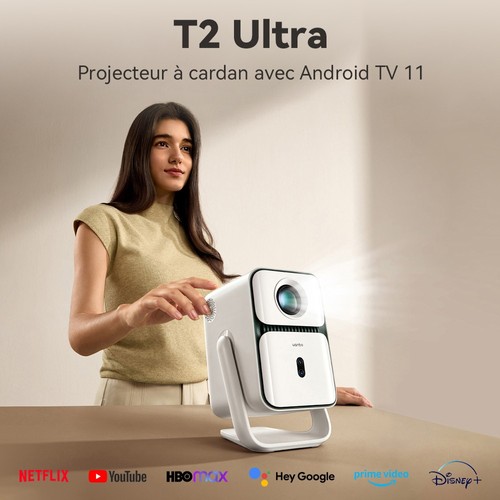 プロジェクター Wanbo T2 Ultra Wanbo T2 Ultra』レビュー、Android TV 11.0搭載、天井投影も可能な