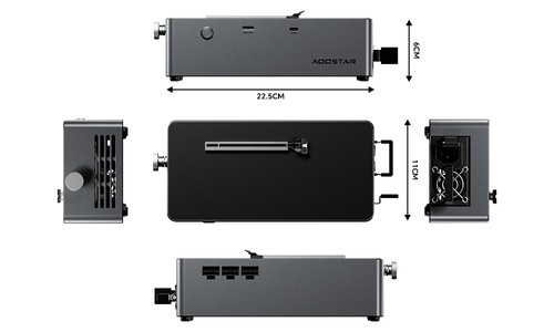 AOOSTAR AG02 eGPU Dock with Oculink and USB4 Port EU Plug