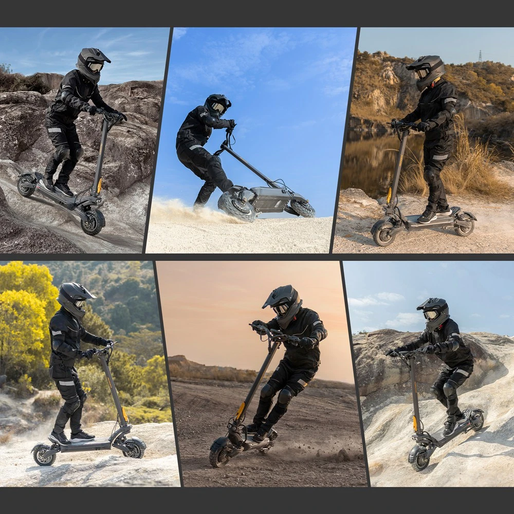 Trotinetă electrică Ausom F1 Max, 2 motoare de 1400 W, baterie de 60 V și 20,8 Ah, anvelope de 10 inch, viteză maximă de 72 km/h, autonomie maximă de 100 km, frâne hidraulice pe disc față și spate, blocare NFC și cod de acces