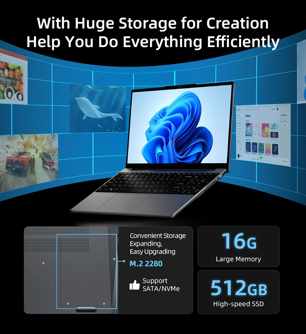 BMAX X15 Pro Laptop hangszórók