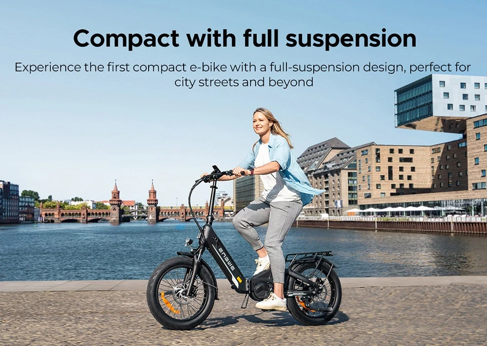 €1449 per ENGWE L20 3.0 Pro 250W 48V 15Ah, bici elettrica pieghevole con motore centrale, GPS e antifurto, autonomia da 160km, freni idraulici, doppia ammortizzazione ruote 20X3.0 offerta sul sito del produttore ENGWE 3 Engwe L20 3.0 Pro comoda sempre in viaggio
