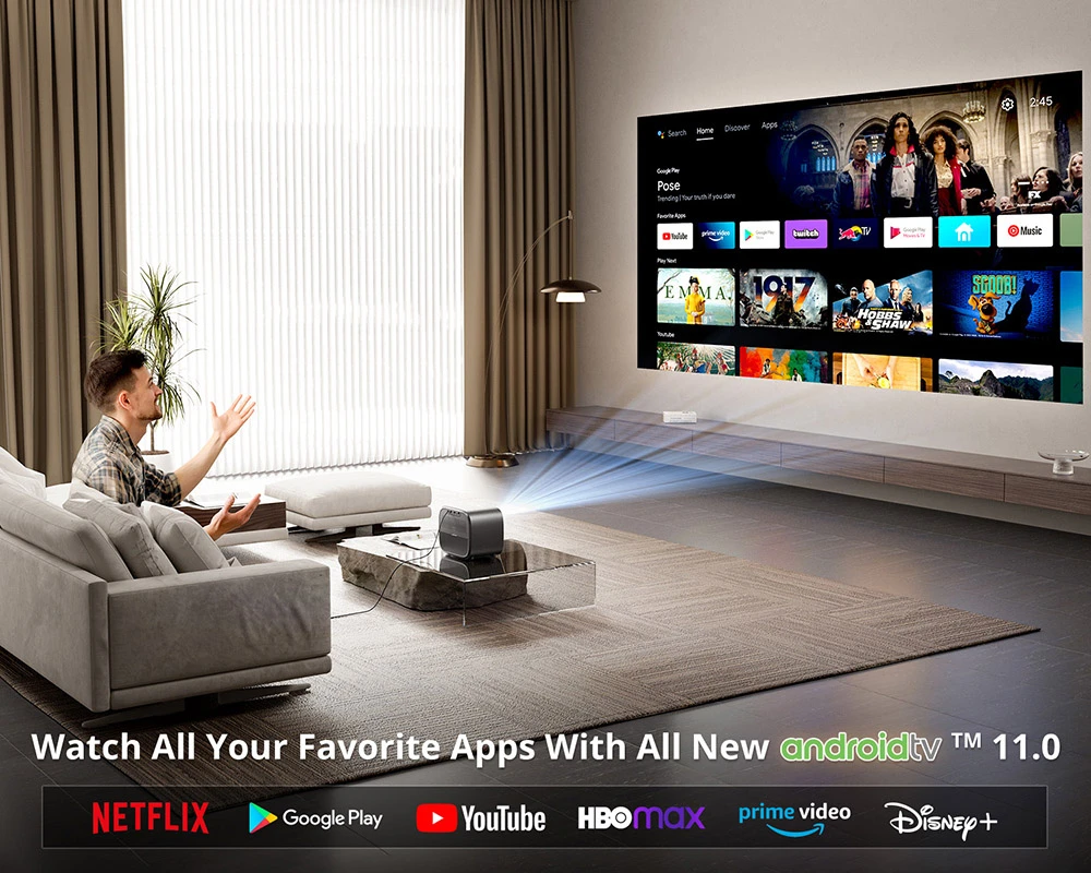 Renoveret ETOE E3 Pro - FHD-projektor til en meget lav pris fra EU-lager! 4 stk. Renoverede ETOE E3 Pro-stik