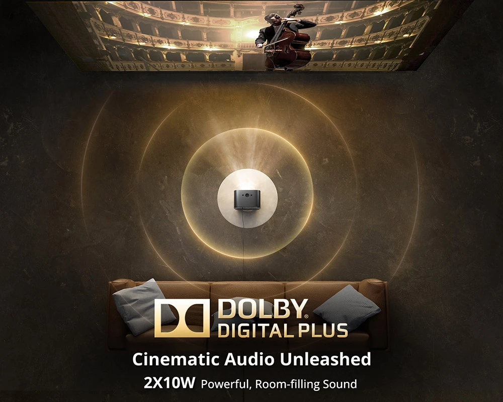 Renoveret ETOE E3 Pro - FHD-projektor til en meget lav pris fra EU-lager! 5 stk. Renoveret ETOE E3 Pro med fjernbetjening