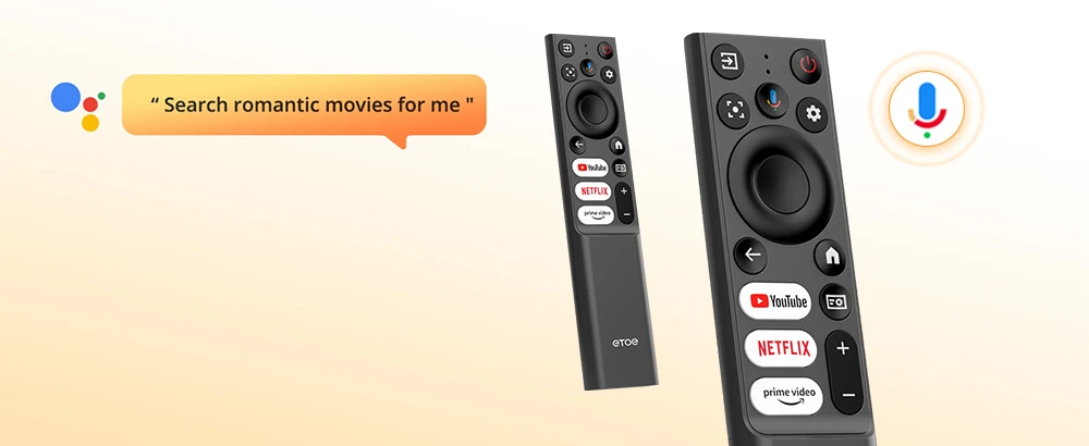 Projecteur ETOE Seal, 400 lumens ANSI, Google TV, 1080P natif, mise au point automatique et correction automatique du trapèze, Google Assistant