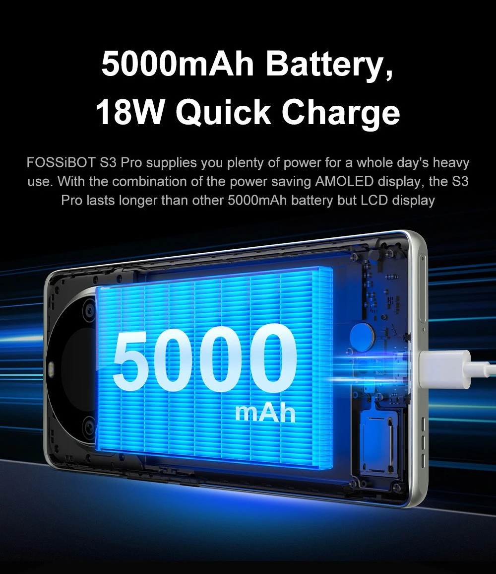 Smartphone FOSSiBOT S3 Pro 4G, 6.67