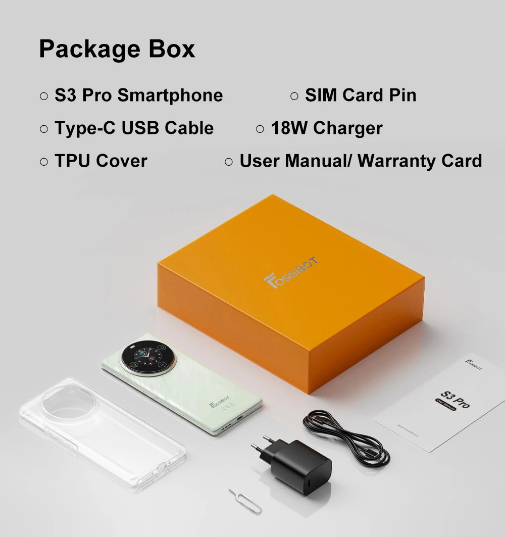 Smartphone FOSSiBOT S3 Pro 4G, 6.67