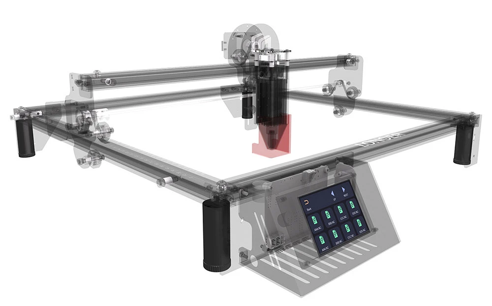Pieds de rehaussement pour graveur laser LONGER RAY5 70 mm - 8 pièces