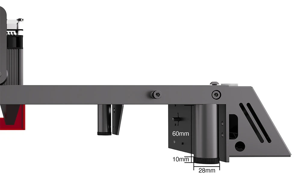 Pieds de rehaussement pour graveur laser LONGER RAY5 70 mm - 8 pièces