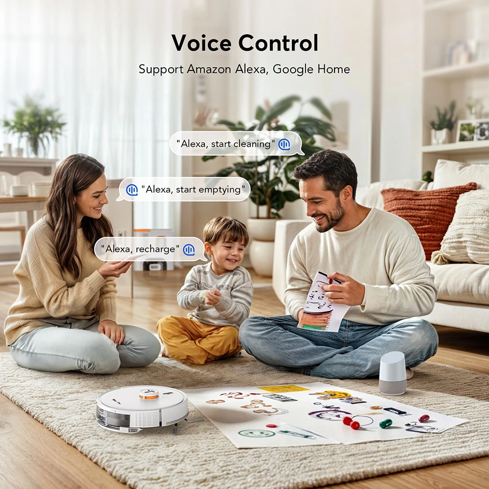 Teendow D20S MAX+ 2in1 Robot Vacuum Cleaner & Pet Grooming Tool, 6000Pa Strong Suction, 70 Days Hands-Free Cleaning, 3L Dust Bag, PreciSense LiDAR Navigation, 5000mAh Battery, Ideal for Pet Owners