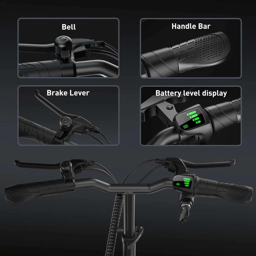 iScooter F2 Electric Scooter with Seat & Rear Basket, 500W Motor, 36V 7.8Ah Battery, 10 inch Tires, 30km/h Max Speed, 30km Range, Front & Rear Drum Brakes, 120kg Max Load