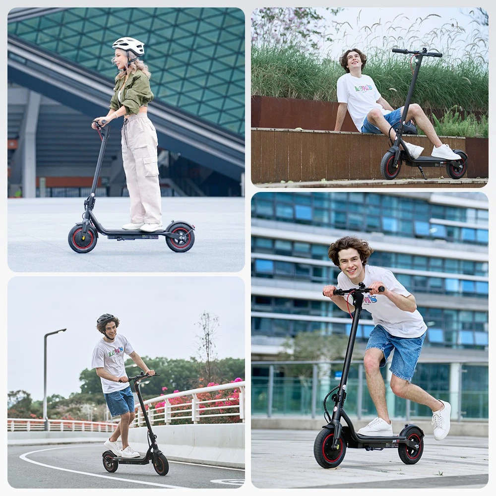 iScooter W6, faltbarer Elektroroller, 500-W-Motor, 36-V-7,8-Ah-Akku, 10-Zoll-Reifen, 35 km/h Höchstgeschwindigkeit, 30 km Reichweite, Scheibenbremse hinten, LCD-Display