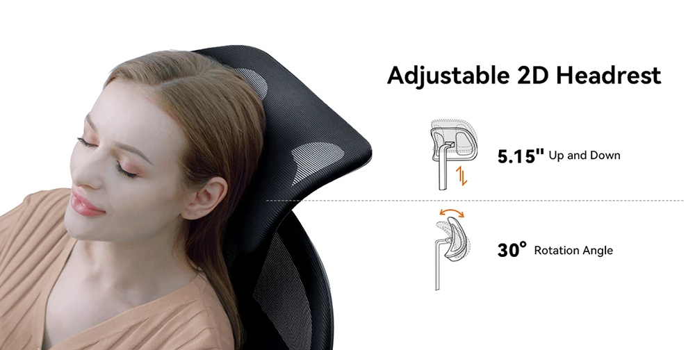 NEWTRAL MAGICH003 Ergonomic chair, Auto-tracking backrest, Adjustable lower back support, Adjustable seat depth headrest, 3D armrest recline, 3 locking positions