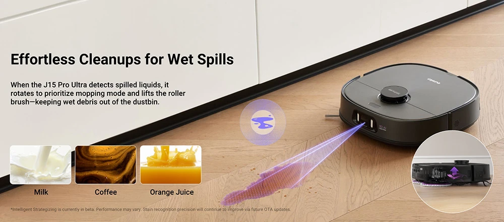 Eureka J15 Pro Ultra Robot Vacuum and Mop with Self-Emptying Base, 16,200Pa Suction, Hot Water Washing & Air Drying, Anti-Tangle, AI Obstacle Avoidance, Black