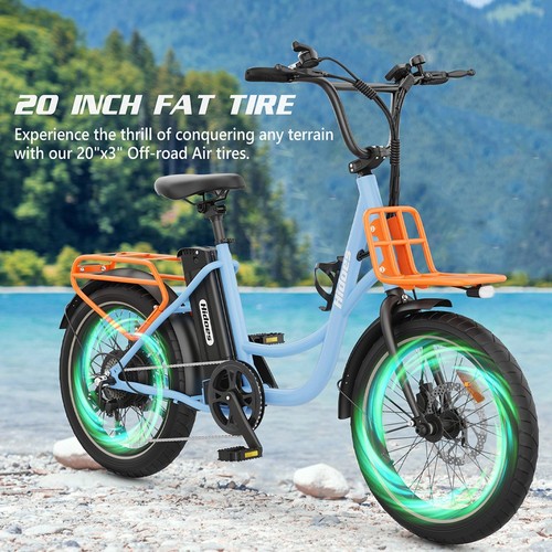 „Hidoes C6“ elektrinis dviratis, 250 W variklis, 36 V 13 Ah akumuliatorius, 20 x 3 colių padangos, maksimalus greitis 25 km/h, nuvažiuojamas atstumas 35 km, priekiniai ir galiniai mechaniniai diskiniai stabdžiai, „Shimano“ 7 pavarų, LCD ekranas