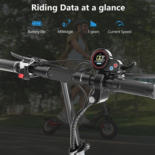 IENYRID A1 Electric Scooter, 250W Motor, 48V 12.5Ah Battery, 10 inch Tires, 25km/h Max Speed, 30km Range, Front & Rear Mechanical Disc Brakes, Spring Shock Absorber