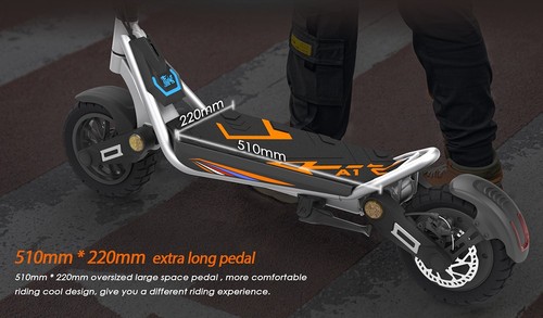 Kukirin A1 Folding Electric Scooter, 800W Motor, 48V 13Ah Battery, 10 inch Vacuum Tire, 45km/h Max Speed, 45km Range, Front & Rear Disc Brake, Front & Rear Shock Absorption