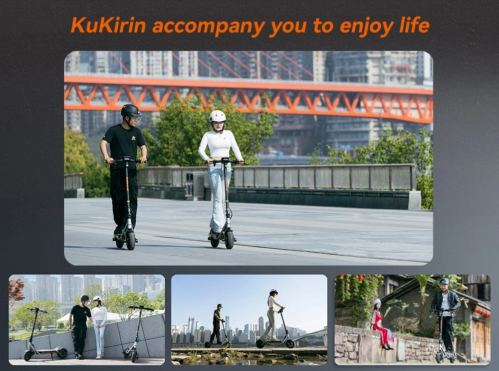 Kukirin A1 Folding Electric Scooter, 800W Motor, 48V 13Ah Battery, 10 inch Vacuum Tire, 45km/h Max Speed, 45km Range, Front & Rear Disc Brake, Front & Rear Shock Absorption