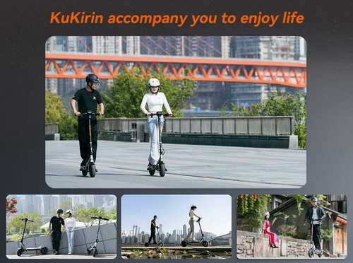 Kukirin A1 Folding Electric Scooter, 800W Motor, 48V 13Ah Battery, 10 inch Vacuum Tire, 45km/h Max Speed, 45km Range, Front & Rear Disc Brake, Front & Rear Shock Absorption