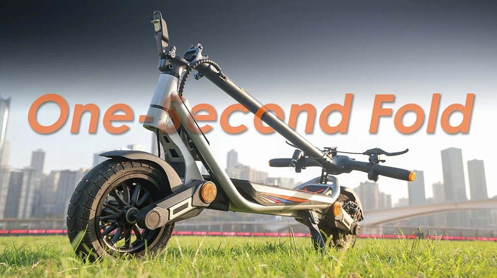 Kukirin A1 Folding Electric Scooter, 800W Motor, 48V 13Ah Battery, 10 inch Vacuum Tire, 45km/h Max Speed, 45km Range, Front & Rear Disc Brake, Front & Rear Shock Absorption