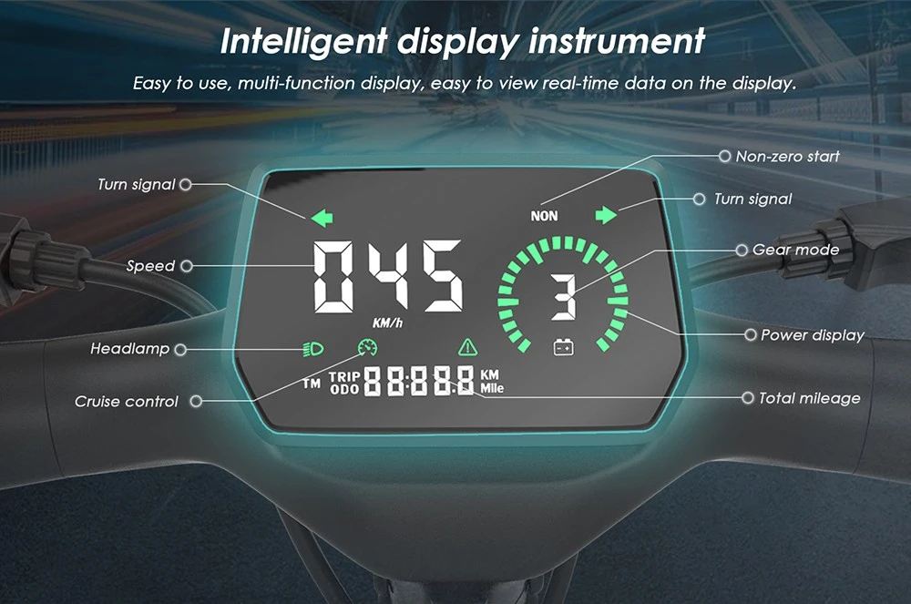 Kukirin A1 Folding Electric Scooter, 800W Motor, 48V 13Ah Battery, 10 inch Vacuum Tire, 45km/h Max Speed, 45km Range, Front & Rear Disc Brake, Front & Rear Shock Absorption