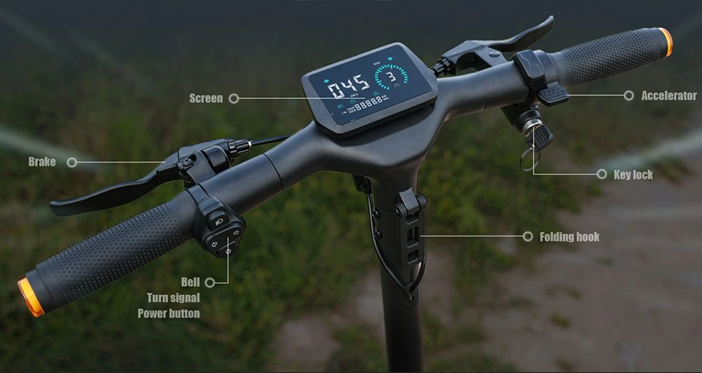 Kukirin A1 Folding Electric Scooter, 800W Motor, 48V 13Ah Battery, 10 inch Vacuum Tire, 45km/h Max Speed, 45km Range, Front & Rear Disc Brake, Front & Rear Shock Absorption