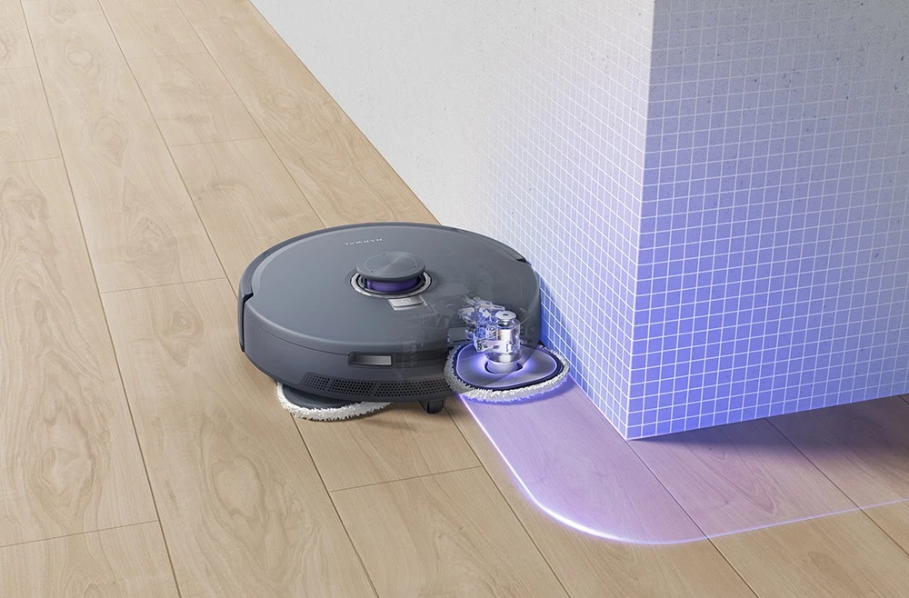 Aspirateur robot Narwal Freo Z10 Ultra avec station de base autovidante, aspiration 18,000 45 Pa, vision IA, technologie DirtSense, brosse anti-emmêlement, lavage à l'eau chaude 75-8 °C, navigation LDS, nettoyage XNUMXN, gris