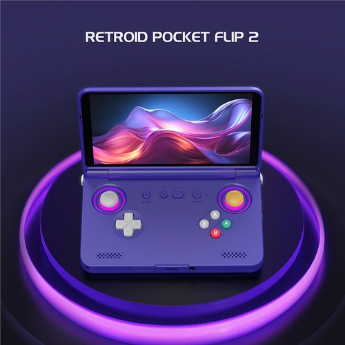 新品未開封 Retroid Pocket Flip 2 SD865 Black Retroid Pocket Flip 2 Retro Handheld Game Console Video Game