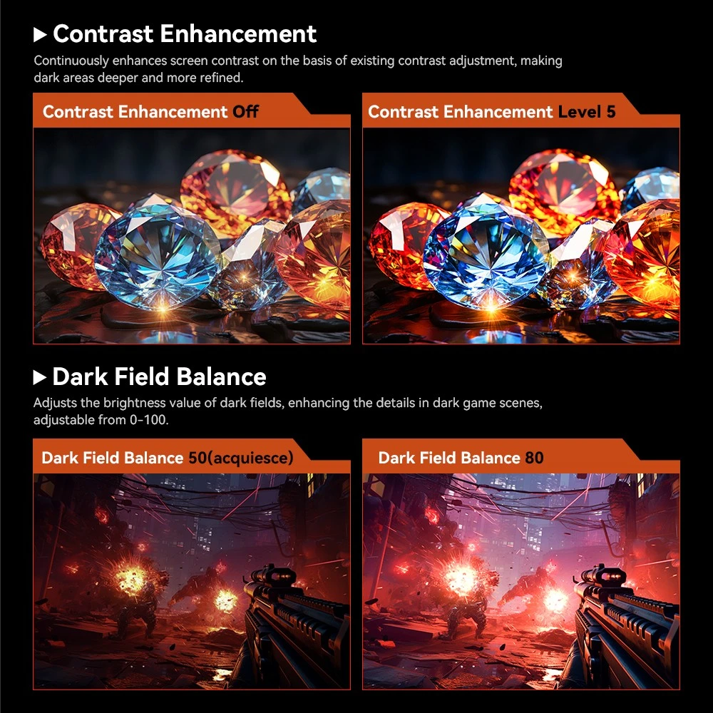 TITAN ARMY P2510S PLUS Gaming Monitor, 24.5 inch 2560*1440 FAST IPS Screen, 240Hz Refresh Rate, HDR500, 123% sRGB, Adaptive-Sync, Game+ Assist, PIP/PBP Display, Dynamic OD, 12 Scenario Modes, Low Blue Light, 2*HDMI2.0, 2*DP1.4, 1*Audio out