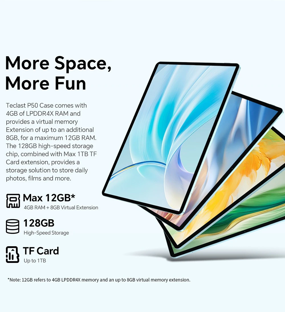 Teclast P50 tablet kamera funkciói