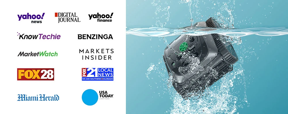 WYBOT C1 Akku-Poolroboter, 150 Min. Laufzeit, Wandklettern, intelligente Routenplanung, APP-Steuerung, f&uuml;r Pools bis 150 m&sup2;, Graugr&uuml;n