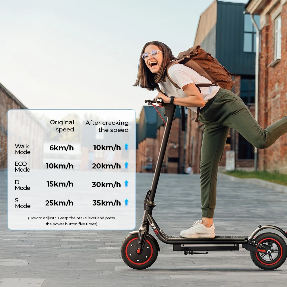 iScooter W7 Electric Scooter, 350W Motor, 42V 7.8AH Battery, 8.5-inch Inflatable Tire, 35km/h Max Speed, 30km Range, Disc Brake, Dual Shock Absorption, APP Control
