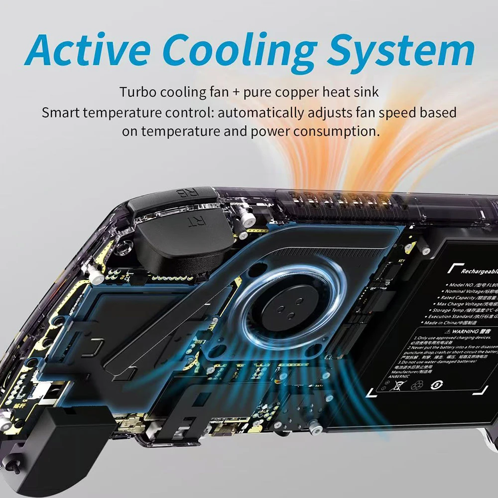ANBERNIC RG557 Game Console, Android 14, 12GB LPDDR5X/256GB UFS4.0, 256GB TF Card, 5.48