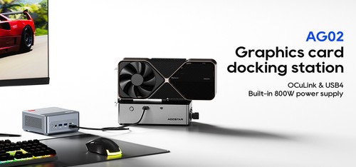 AOOSTAR AG02 eGPU Dock with Oculink and USB4 Port EU Plug