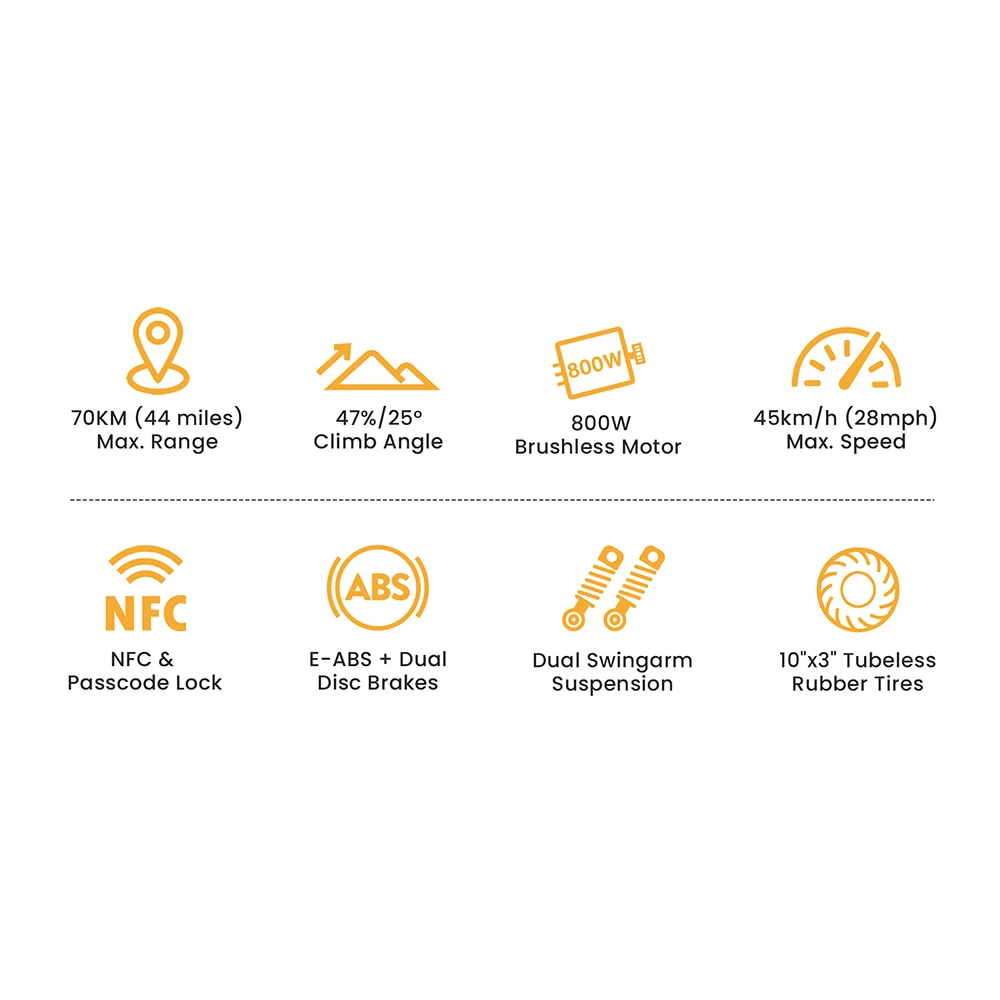 Ausom L1 El-løbehjul med dobbelt svingarmsophæng