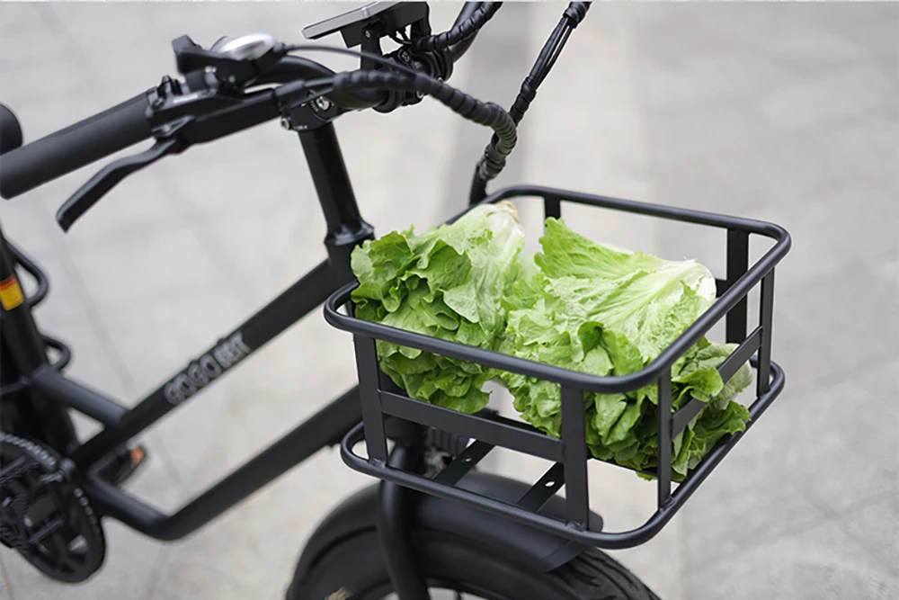 GOGOBEST GF200 Electric Bike, 500W Motor, 48V 15.6Ah Battery, 20 x 3.0 Inch Tires, Max Speed 45km/h, Max Range 80km, Mechanical Disc Brakes, Shimano 7-Speed, LCD Display - Green