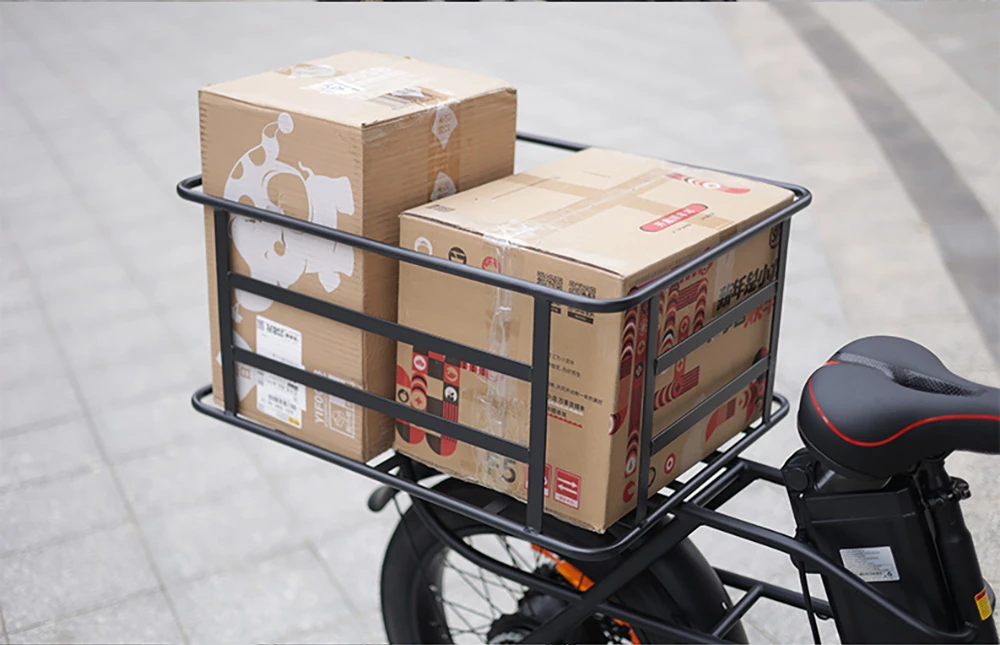 GOGOBEST GF200 Electric Bike, 500W Motor, 48V 15.6Ah Battery, 20 x 3.0 Inch Tires, Max Speed 45km/h, Max Range 80km, Mechanical Disc Brakes, Shimano 7-Speed, LCD Display - Green