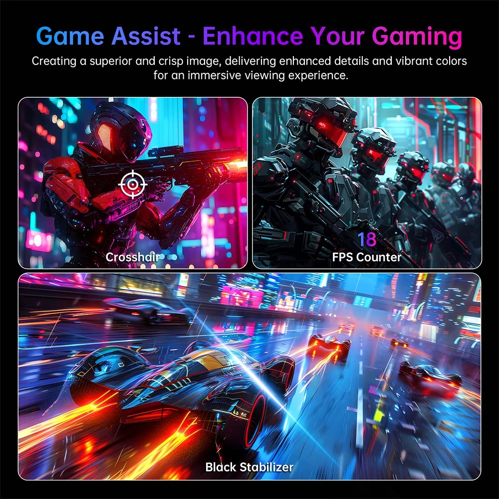 KTC H24F8 Gaming-Monitor, 23,8 Zoll 1920 x 1080 16:9 Fast IPS-Bildschirm, 190 Hz Bildwiederholfrequenz, 1 ms Reaktionszeit, HDR10, 135 % sRGB, Adaptive Sync, Dynamic Action Sync, Game Assist, Low Blue Light und TFlicker-frei