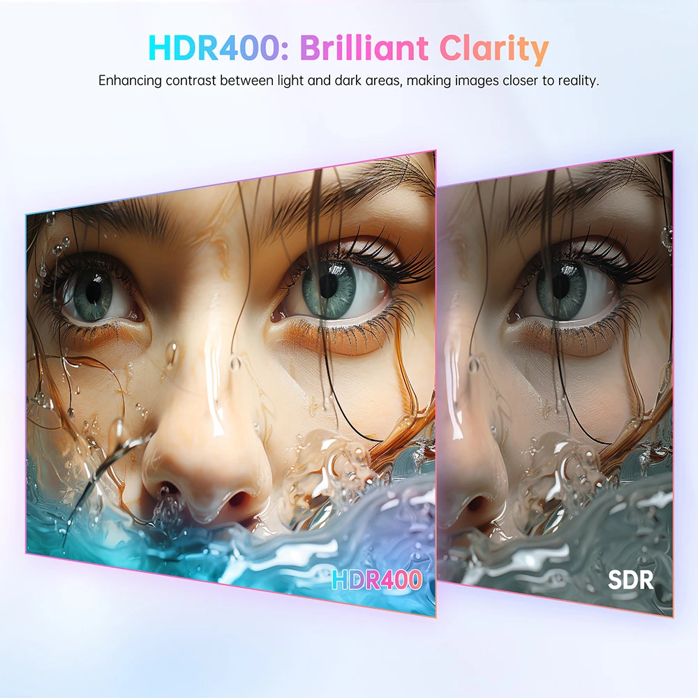 Màn hình văn phòng TITAN ARMY P2418C, 23.8 inch 1920*1080 16:9 CSOT IPS, Tốc độ làm mới 144Hz, Tỷ lệ tương phản 1500:1, Góc nhìn 178°, HDR400, 6 chế độ cảnh, Ánh sáng xanh thấp & Không nhấp nháy, Hỗ trợ gắn VESA