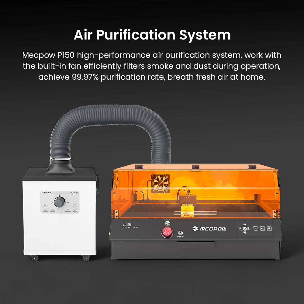 Laser Mecpow X4 Pro 40 W FDA Classe 1 + Table laser + Licence LightBurn 1 an