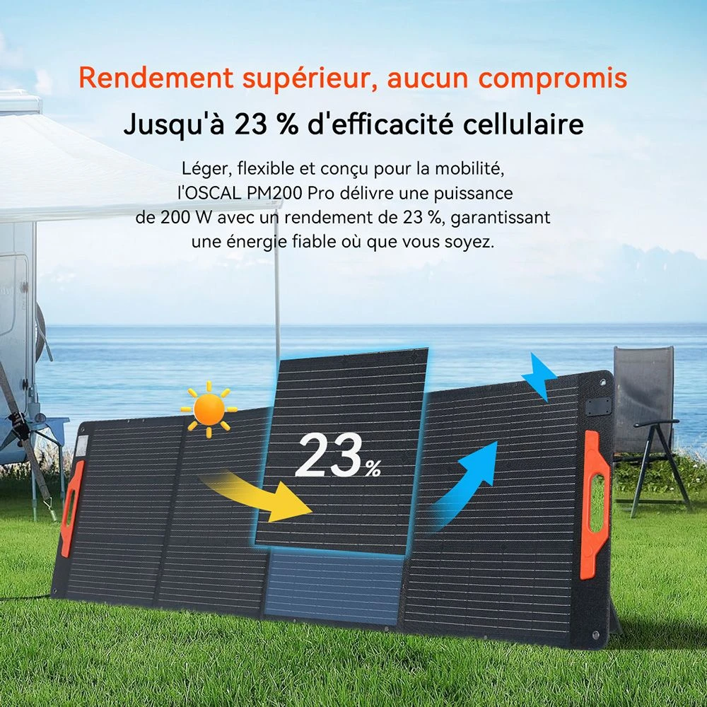 Blackview Oscal PM200 Pro Panneau solaire pliable 200W