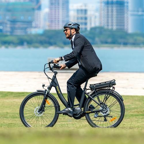 Eleglide C2 Electric Bike, 250W Mid-drive Motor, 36V 13Ah Battery, 26 inch Tires, 25km/h Max Speed, 100km Range, Hydraulic Disc Brake, Suspension with Lockout, Shimano 7-speed