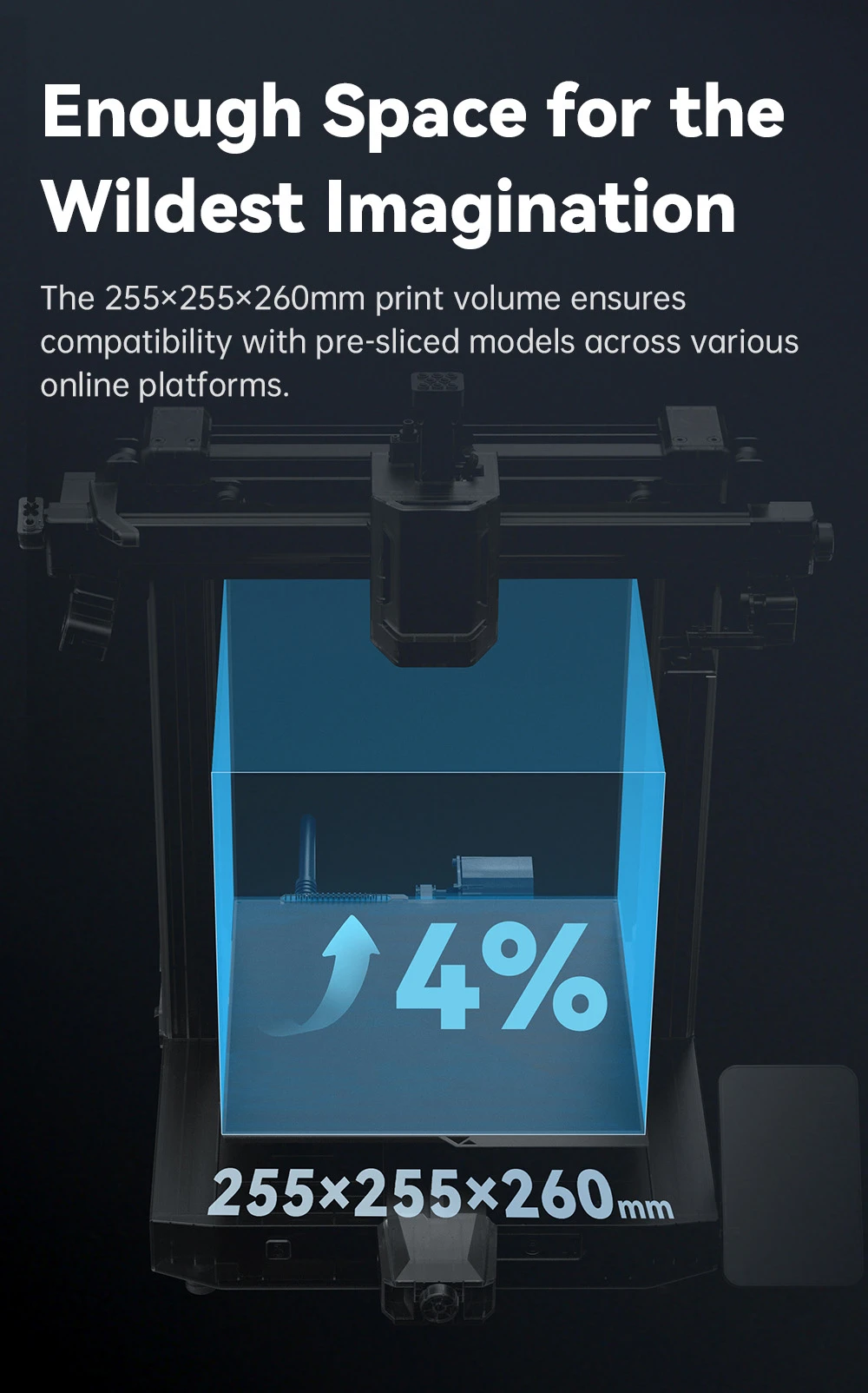 Imprimante 3D Anycubic Kobra 3 V2 Combo, ACE Pro Multicolore, caméra 720p, vitesse 600 mm/s, nivellement automatique, séchage du filament, 255 x 255 x 260 mm