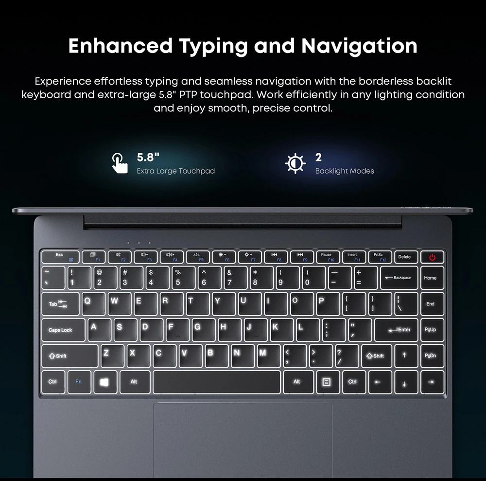 Φορητός υπολογιστής CHUWI CoreBook X, οθόνη 14 ιντσών 2160*1440, AMD Ryzen 5 7430U 6 πυρήνες Max 4,3 GHz, 16 GB RAM 512 SSD, WiFi 6 Bluetooth 5.2, μπαταρία 4000mAh, πληκτρολόγιο οπίσθιου φωτισμού, 1*Type-C με πλήρεις δυνατότητες, 2*USB3.0, 1*HDMI 1.4, 1*Υποδοχή κάρτας TF, 1*Υποδοχή ακουστικών