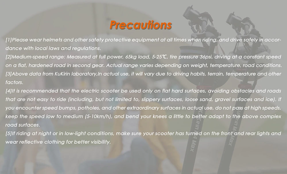 Trottinette électrique KuKirin M4 Max, moteur 800 W, batterie 48 V 18,2 Ah, pneus 10 pouces, vitesse maximale 45 km/h, autonomie 64 km, freins à disque avant et arrière, suspension à ressorts.