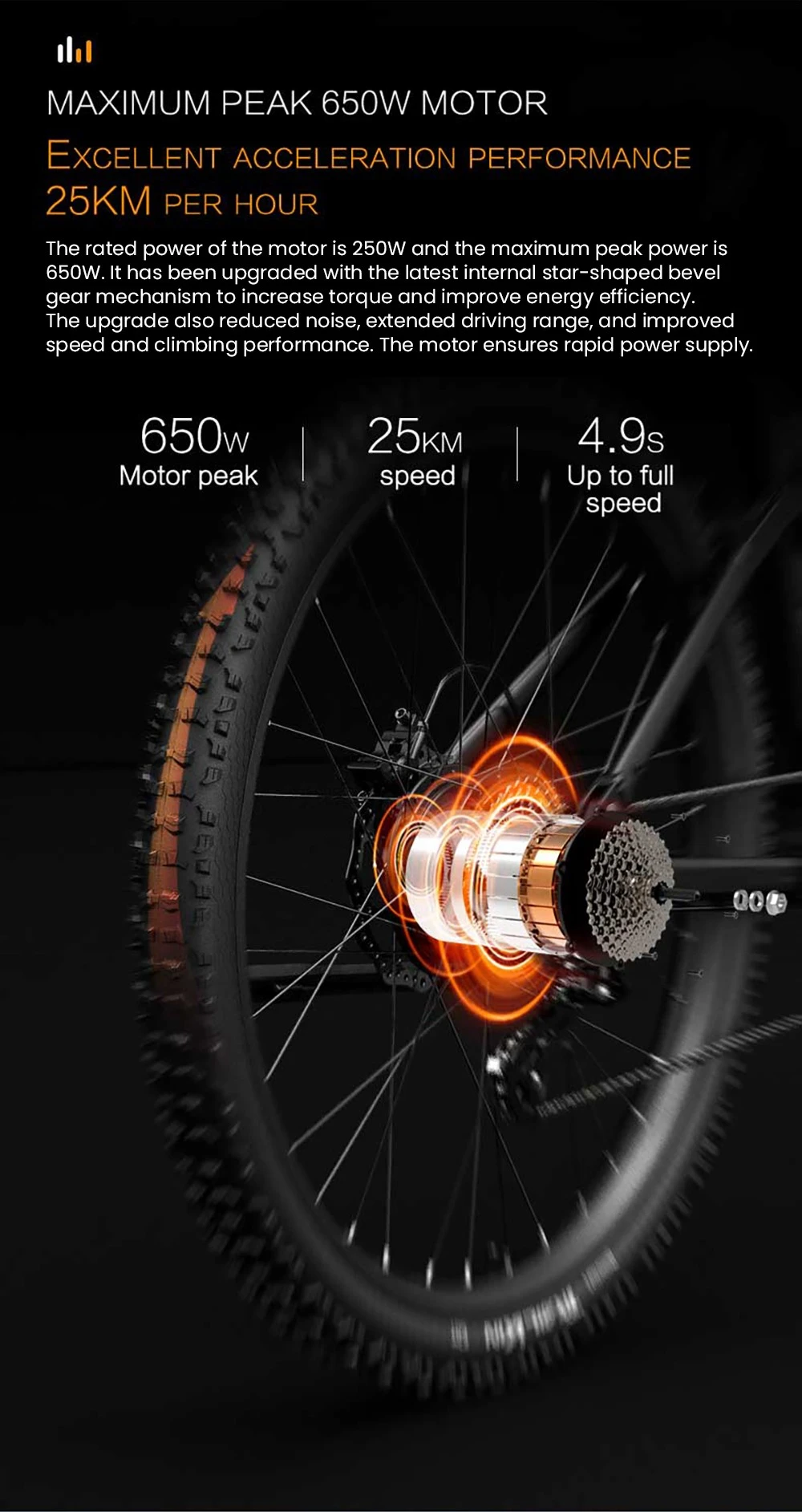 Bicicletta elettrica LANKELEISI RX600PRO, motore da 250 W, batteria da 48 V 20 Ah, pneumatici da 29 pollici, velocità massima 25 km/h, autonomia 150 km, freno a disco idraulico, ammortizzatore a molla idraulica, cambio Shimano a 8 velocità - Nero/Giallo