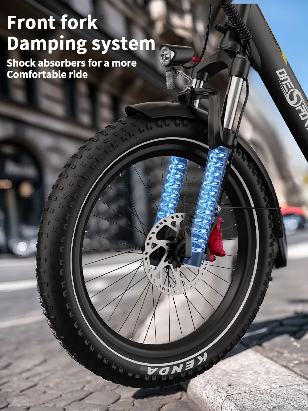 ONESPORT OT30 Pro Electric Cargo Tricycle, 500W Motor, 48V 18Ah Battery, 20*3 inch Tires, 25km/h Max Speed, 90km Range, Hydraulic Disc Brakes, Shock Absorbing Front Fork, Shimano 7-speed, 180kg Max Load - Black